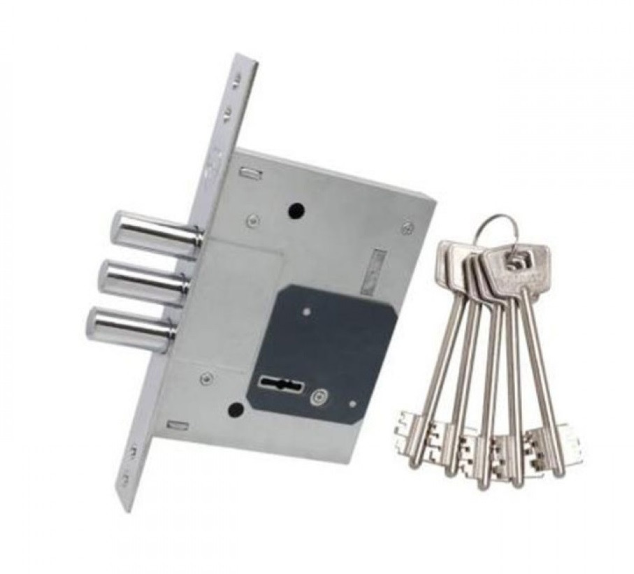 Замок врізний сувальдний BARRERA LS 257-5 ключів аналог Kale 257L.