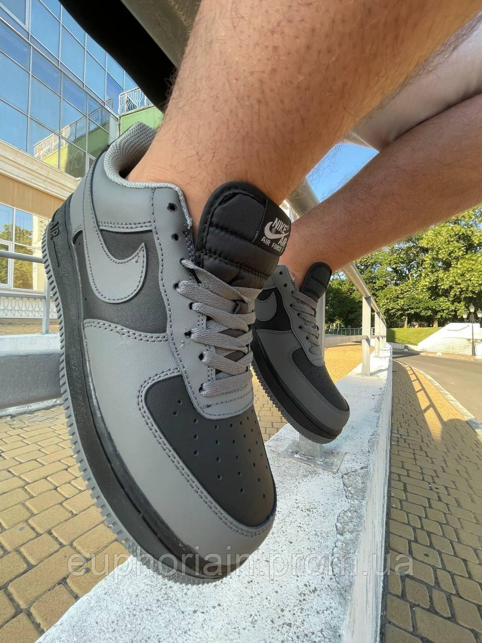 Nike Air Force 1 Grey Black 4