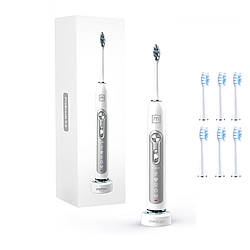 Ультразвукова зубна щітка Medica+ PROBRUSH 9.0 white + насадки (6 шт)