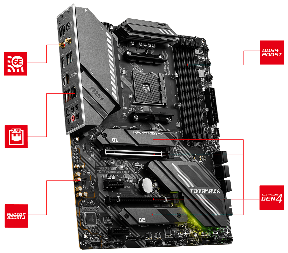 Материнська плата MSI MAG X570S TOMAHAWKMAX WIFI