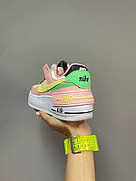 Nike Air Force Shadow Arctic Punch кросівки кеди висока якість 37 Да, Ні., Шнурки, Плоска підошва, Білий, Рожевий, Зелений, Вєтнам, Ні., Натуральна шкіра, Текстіль, Текстіль, Гума, Заокруглений, Ні., Да, 36, Всесезонні, Жіночі, Nike Air Force Shadow Arcti
