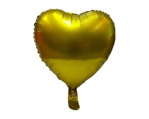 Фольгована куля Серце 18 ', колір - золото сатин, фото 1