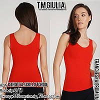 Яркая женская майка на широкой бретели ТМ Giulia (Сanotta scollo tondo) размер S/M