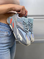 Кроссовки, кеды отличное качество Adidas Yeezy Boost 700 Blue Размер 37