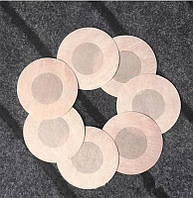 Наклейки на грудь одноразовые круглые бежевые - 419-08-1