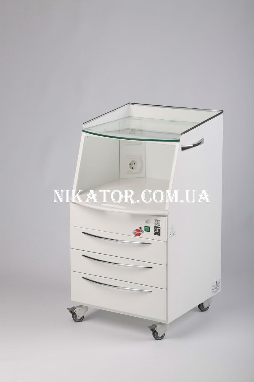 Мобільна тумба «Master Shimma» з УФ-камерою УФ-камера медична для зберігання стерильного інструменту, фото 1