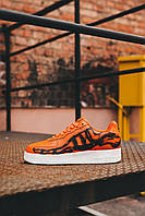 Кроссовки, кеды отличное качество Nike Air Force 1 Skeleton QS Orange Размер 41