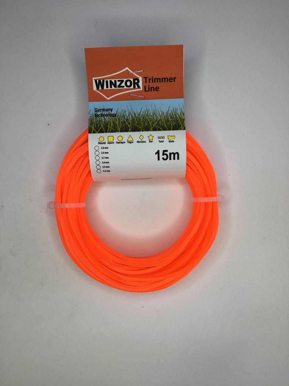 Ліска косильна 2,4м 15м трикутна Winzor, фото 1