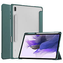 Чjхол Galeo Hybrid Case with S-Pen Holder для Samsung Galaxy Tab S7 FE / S7+ / S8+ Dark Green