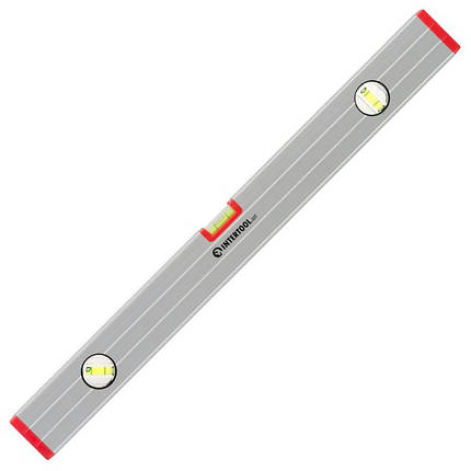 Рівень будівельний 600мм 3 вічка, перетин 23 * 58 мм INTERTOOL MT-1142, фото 1