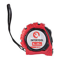 Рулетка з фіксатором 8м * 25мм "Магніт" INTERTOOL MT-0508, фото 3