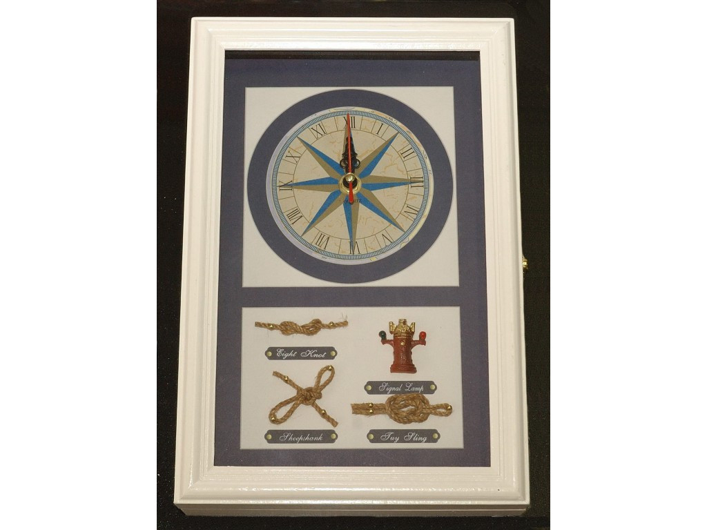 Ключниця + годинники (30 х 20 см), фото 1