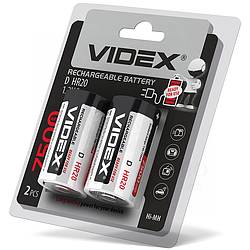 Акумулятори VIDEX HR20/D 7500mAh Ni-MH (2шт)