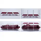 Тканинний складаний шафа для одягу і взуття 175х130х45 см Storage Wardrobe 88130 AN, фото 3