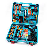 Потужний аккумуляторний шуруповерт Makita DF330DWE | 12V 2A/h Li-Ion | з великим набором інструментів МАКІТА, фото 2