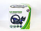 Кермо з педалями 3в1 Vibration Steering wheel Ігровий Геймпад PS2 / PS3 / PC, фото 4
