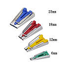 Набір пристроїв для створення косої бейки 4 штуки, метал 6, 12, 18, 25 мм (6322), фото 2