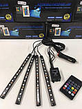 Універсальна автомобільна RGB led підсвічування з мікрофоном HR-01678 - Кольорове підсвічування для авто вологозахисна, фото 9
