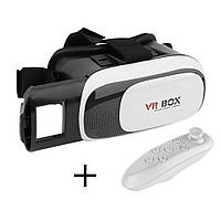 3D Очки виртуальной реальности VR BOX G2 с пультом, bluetooth, фокусировка линз