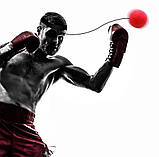 Тренажер для боксу boxing ball | М'яч для відпрацювання ударів | Боксерський тренажер, фото 3