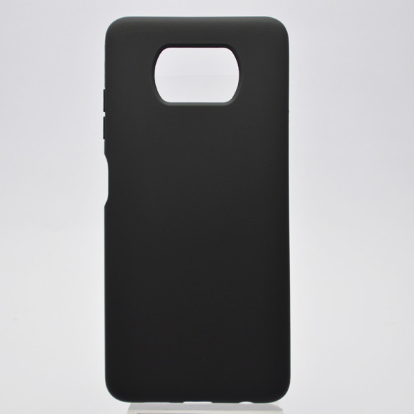Чохол накладка Full Silicon Cover для Xiaomi Poco X3 Black Чорний, фото 1