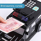 Дитяча машина скарбничка сейф-скарбничка CASH TRUCK з кодовим замком і відбитком пальця, фото 8