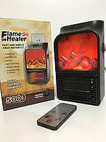 Портативный обогреватель FLAME HEATER с LCD дисплеем и имитацией камина+пульт 500 Вт