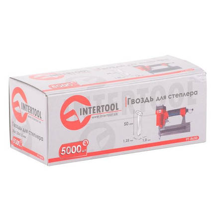 Цвях для степлера 50мм 1.0x1.25мм 5000шт/упак INTERTOOL PT-8650, фото 1