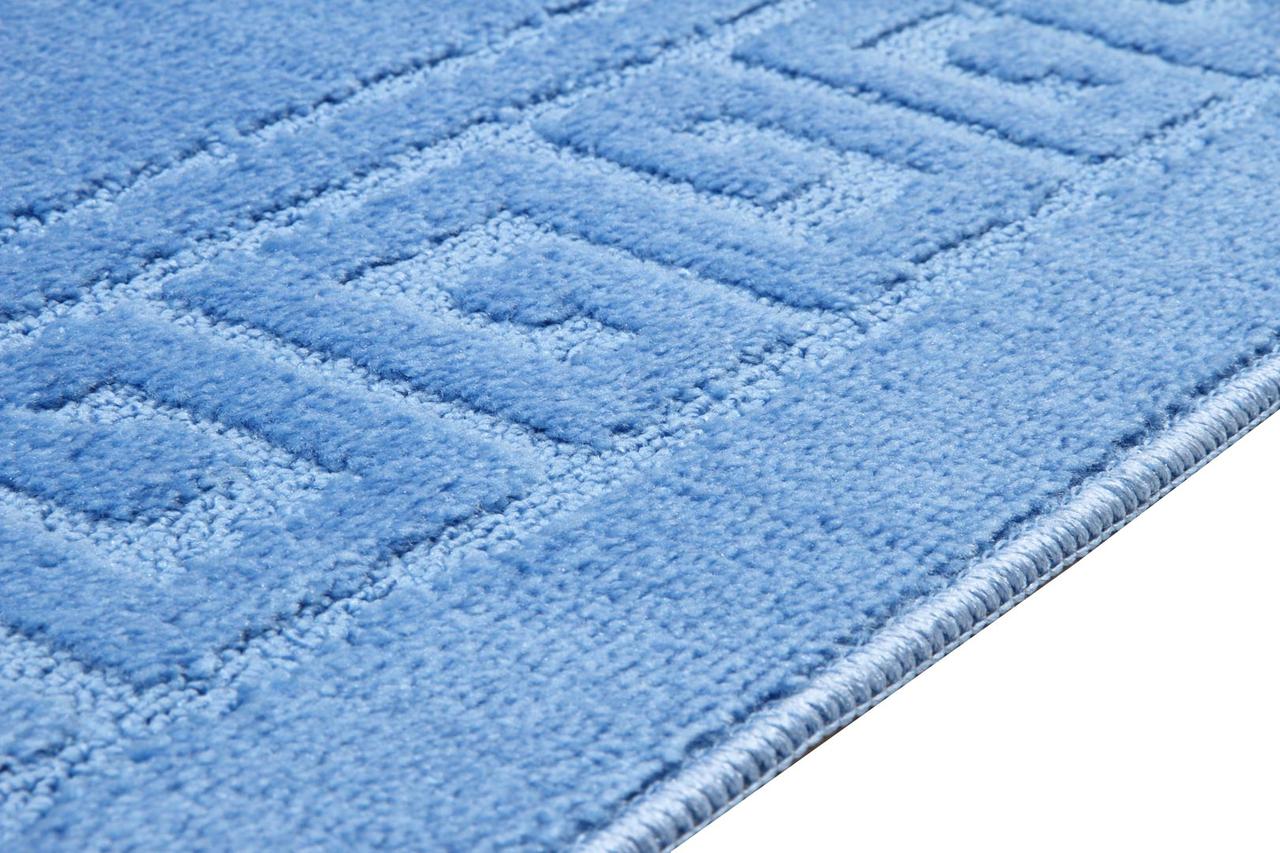 Набор ковриков для ванной и туалета Relana Elana Ethnic 60x100+60x50 см темно голубой - фото 8 - id-p1661855206