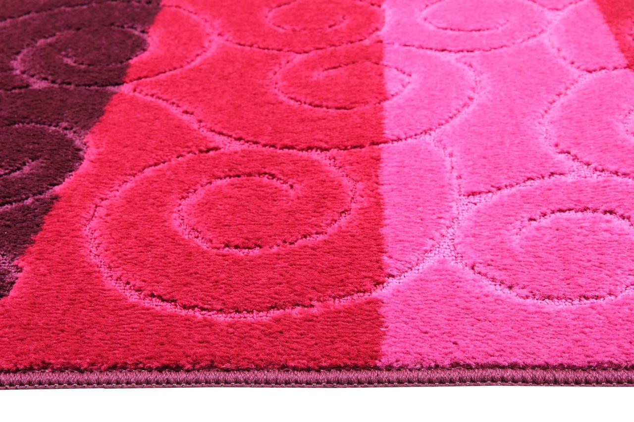 Набор ковриков для ванной и туалета Relana Elana Sile 60x100+60x50 см вишневый баклажановый - фото 2 - id-p1661855249