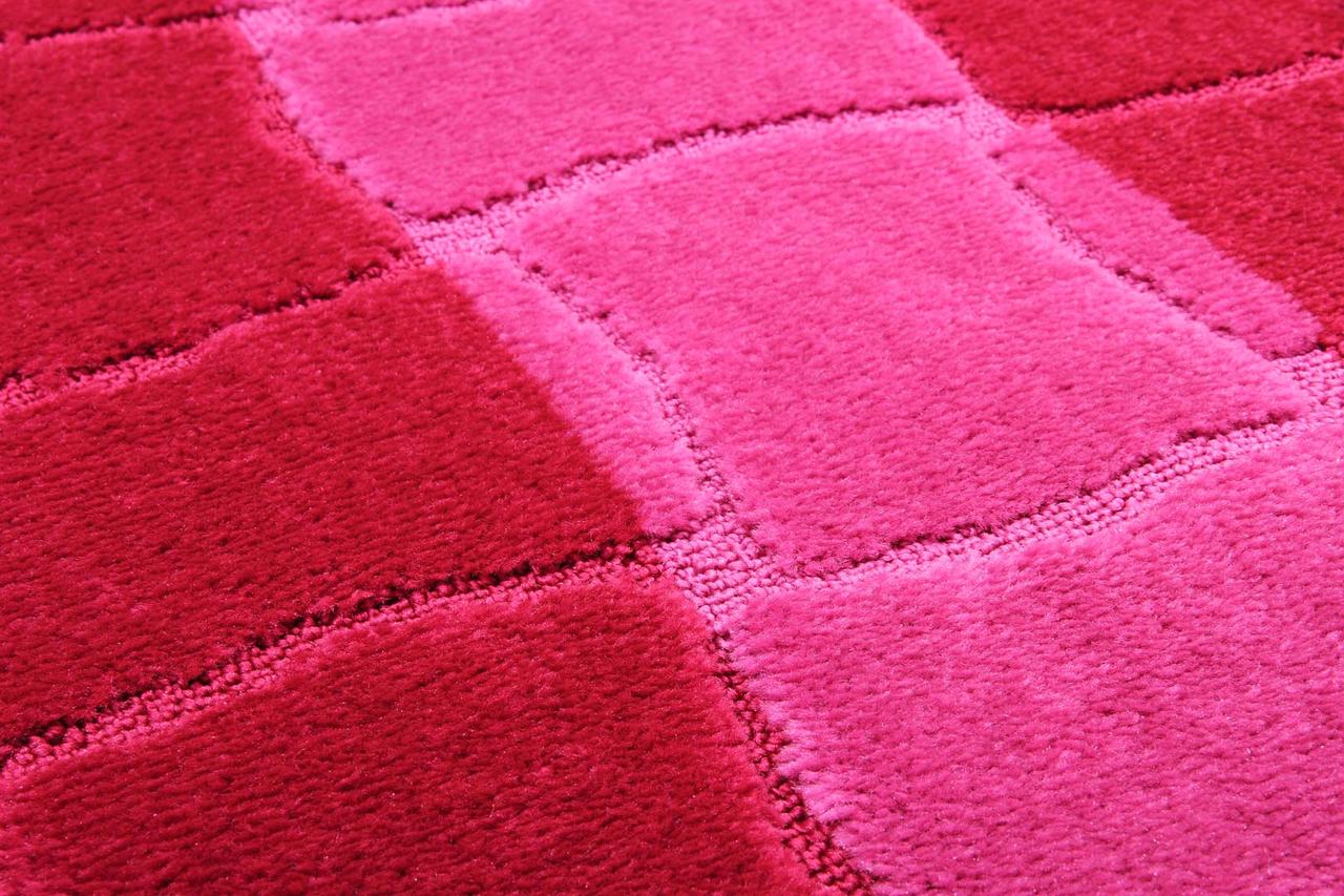 Набор ковриков для ванной и туалета Relana Elana Sariyer 60x100+60x50 см вишневый баклажановый - фото 4 - id-p1661855252