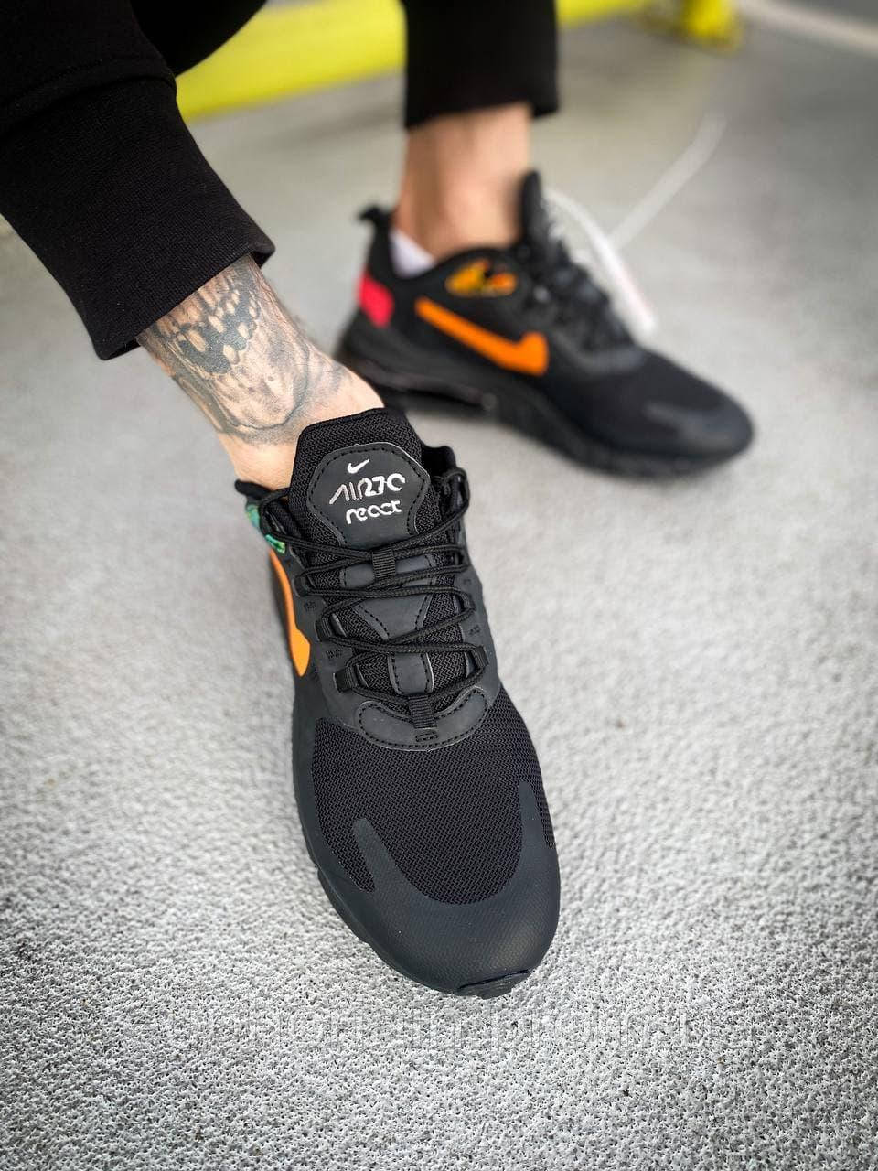 Nike Air Max 270 React Black Orange 44