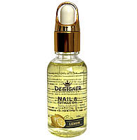 Зміцнююча олія для нігтів та кутикули з вітаміном Е Дизайнер / з піпеткою, 30 мл Lemon/ Лимон №6