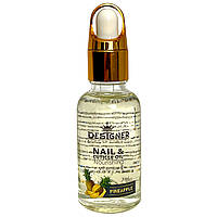 Зміцнююча олія для нігтів та кутикули з вітаміном Е Дизайнер / з піпеткою, 30 мл Pineapple / Ананас №1