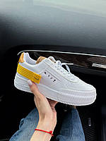 Кроссовки, кеды отличное качество Nike Air Force 1 Type 354 White Orange Размер 36