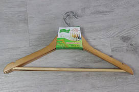 Вішалки дерев'яні прямі для одягу, набір 3 шт.
