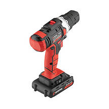 Дриль-шурупокрут акумуляторний Li-Ion 18 В, 25 Nm, 0-400/0-1500 об/хв, 2x2.0 Аг INTERTOOL WT-0314, фото 4