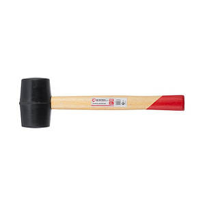 Киянка гумова 350 г, чорна INTERTOOL HT-0236