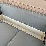 Розкладний диван з нішею в сірому кольорі, фото 3