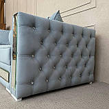 Розкладний диван з нішею в сірому кольорі, фото 9