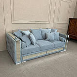 Розкладний диван з нішею в сірому кольорі, фото 5