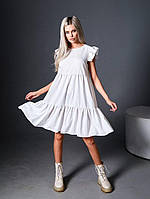 Романтическое женское платье, ткань "Креп Софт" 44, 46, 48, 50, 52, 54 размер 44