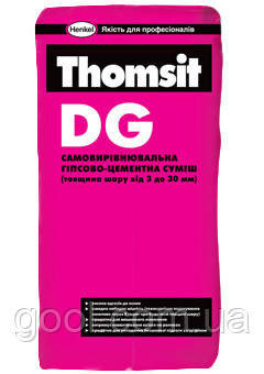 Самовирівнювальна гіпсо-цементна наливна підлога Thomsit DG від 3-30 мм, фото 1