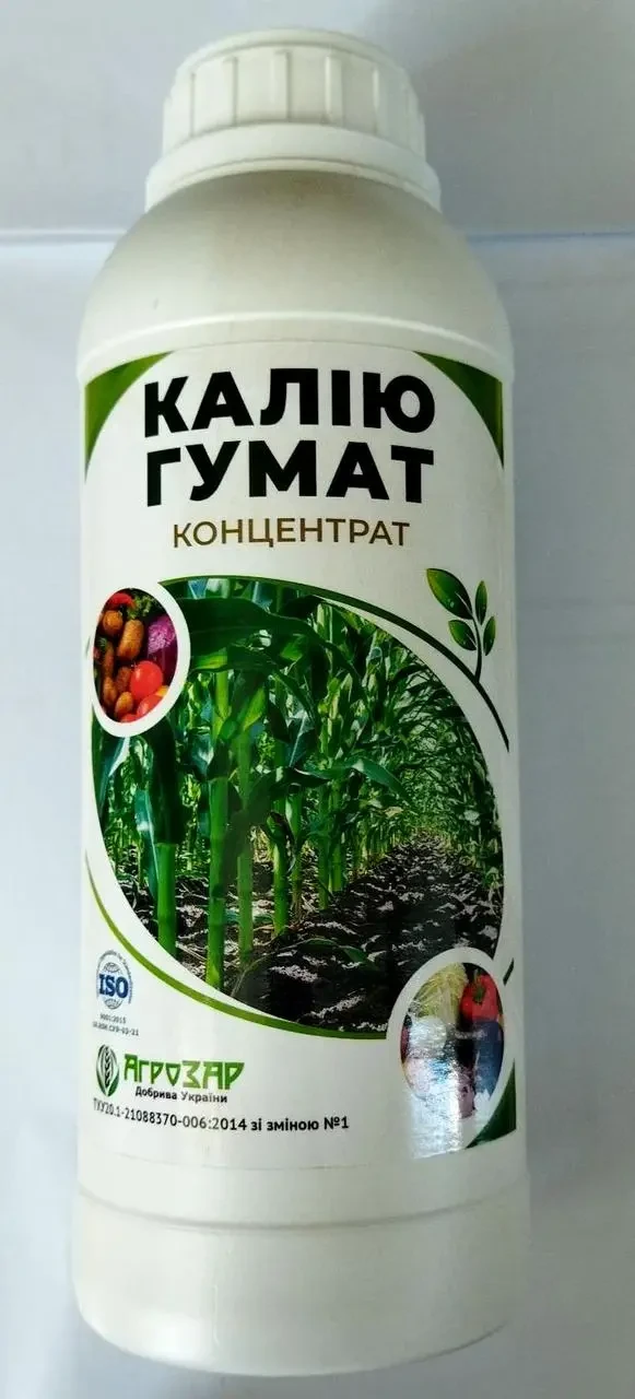 Добриво Гумат Калію Агрозар 1л ТМ АГРОЗАР