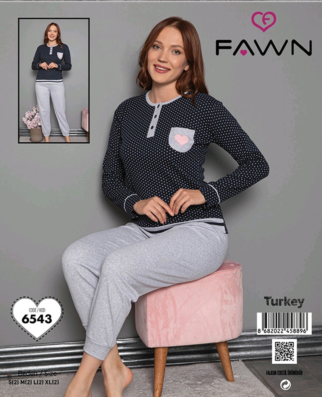 Піжама молодіжна з довгими штанами.Інтерлок, фото 1