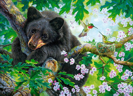 Пазли Ведмідь на дереві на 200 елементів, фото 1