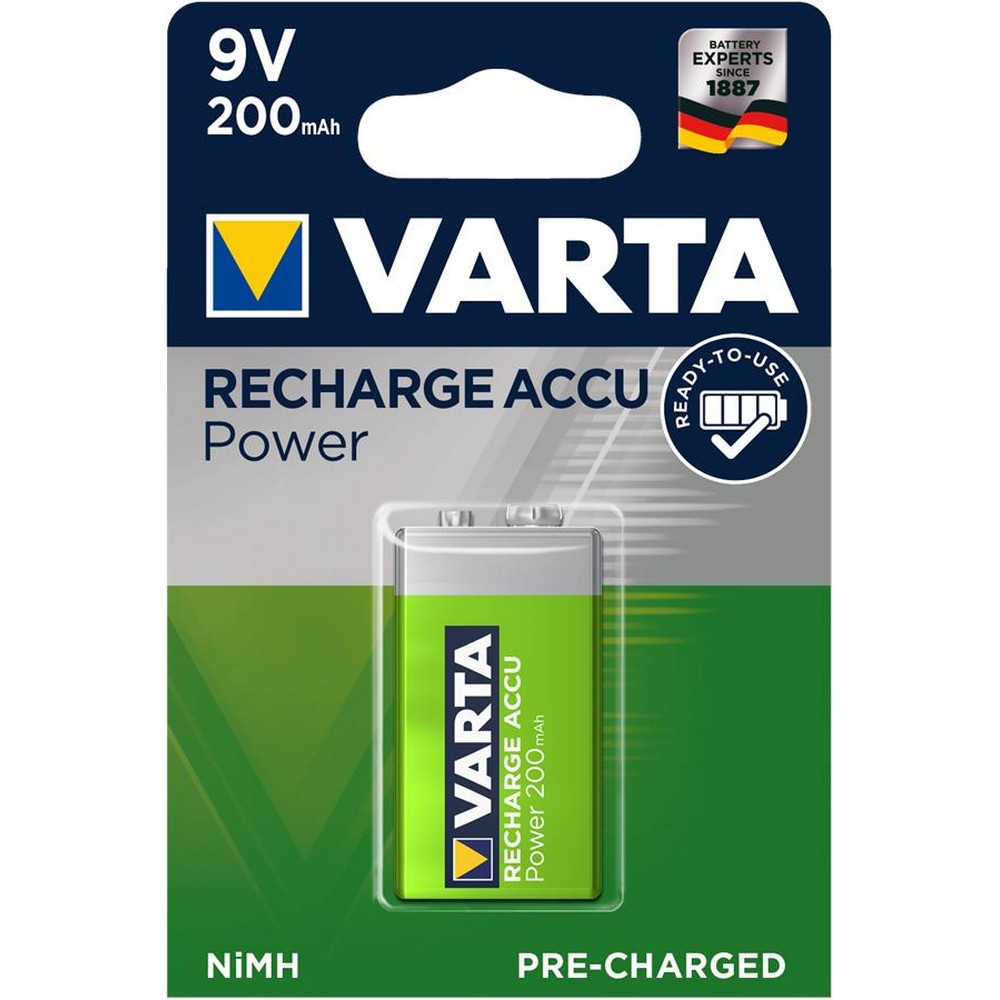 Акумулятор крона 6F22 9V 200мАч VARTA Power R2U 1шт