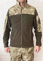 Флисовая тактическая куртка (военная флисовая кофта), оливия форма ВСУ- оригинал