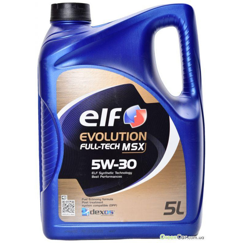 Elf Evolution Full-Tech MSX 5W-30 5 л, (213932) моторное масло, фото 1