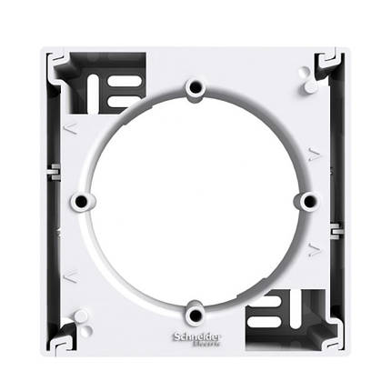 Коробка Schneider Electric Asfora біла одинарна для зовнішнього монтажу EPH6100121, фото 1